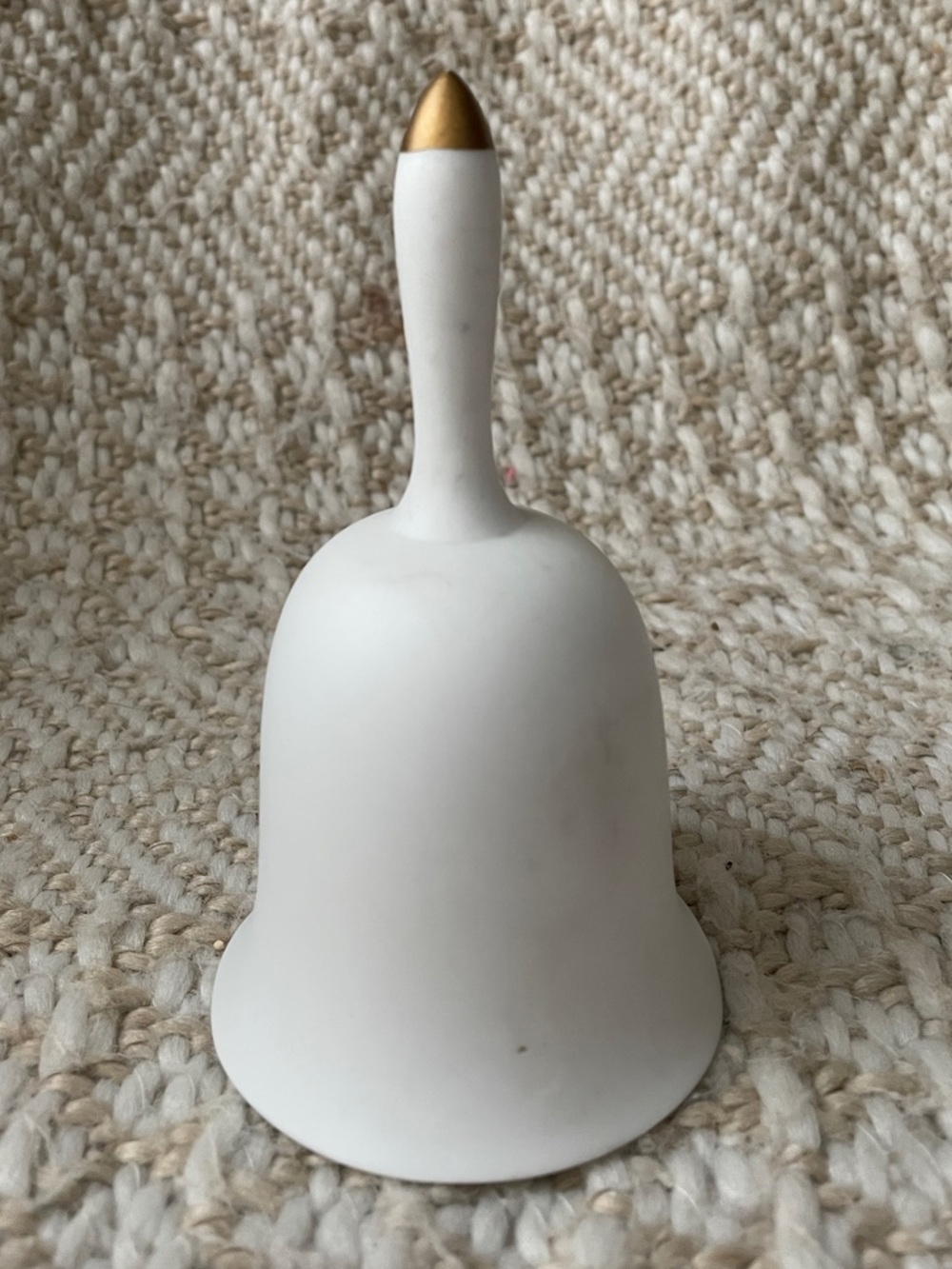 Precious Moments White and Blue Madonna and Child Porcelain Bell with Gold Tip - Picture 2 of 4